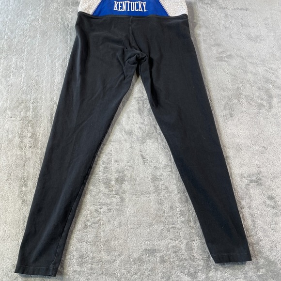 PINK‎ Kentucky Leggings Women Medium Black Crop Gym Preppy Pants Workout - Picture 7 of 8